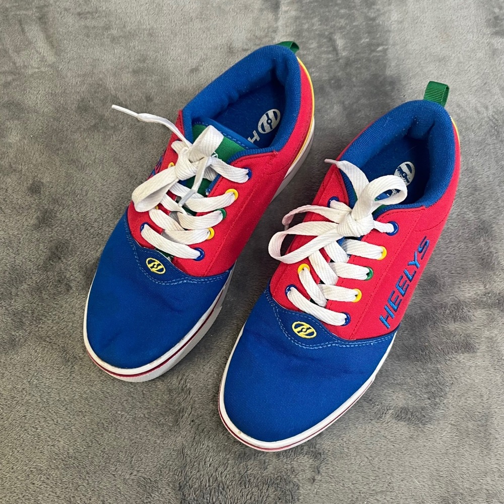 Heelys Pro 20 Skate Shoes Youth 6 Multicolor Canvas Colorblock Sneakers
